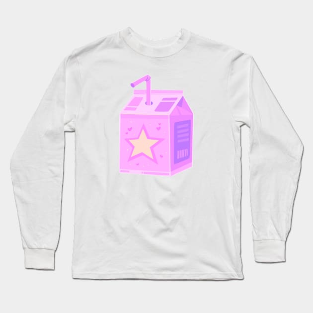 Star Milk! Long Sleeve T-Shirt by silly cattos